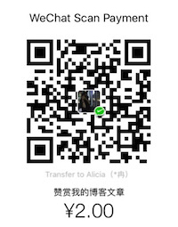 Alicia WeChat Pay